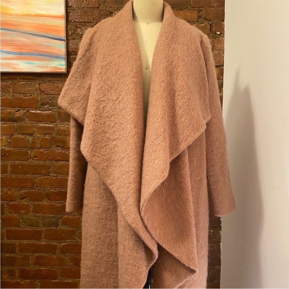 Amanda Uprichard Dusty Pink Mauve Coat Grace